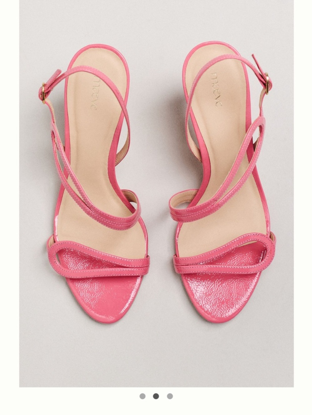 Maeve Pink Strappy Heeled Sandals